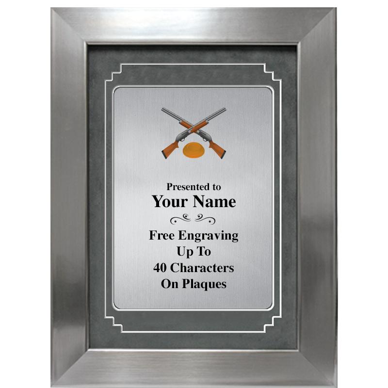 9 X 12 GRV SILVER MTL PLT PLQ