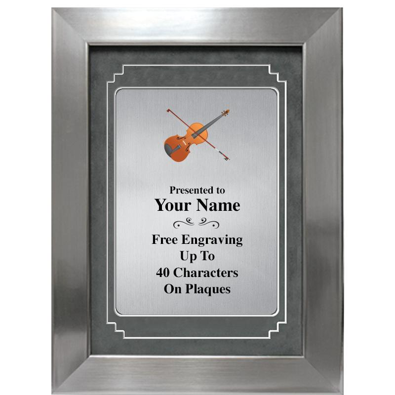 9 X 12 GRV SILVER MTL PLT PLQ