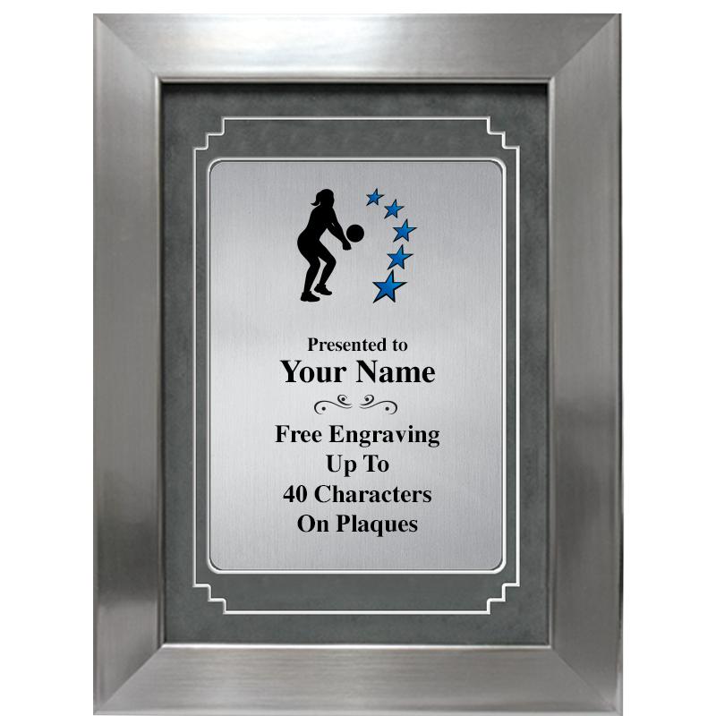 9 X 12 GRV SILVER MTL PLT PLQ