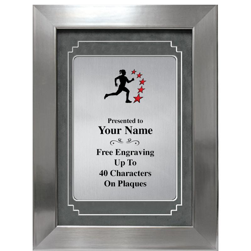 9 X 12 GRV SILVER MTL PLT PLQ