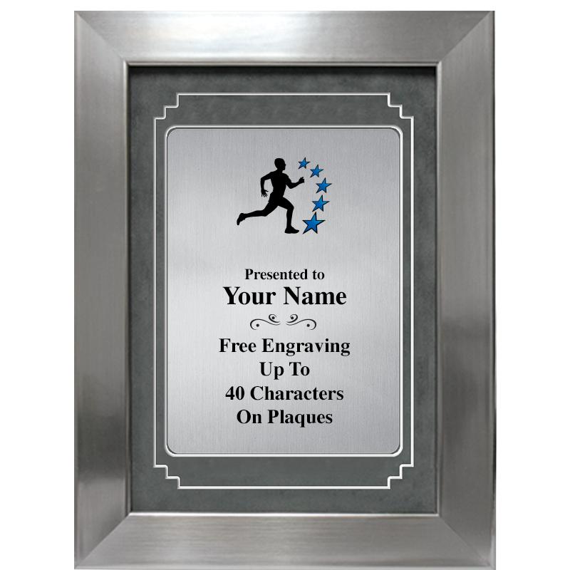 9 X 12 GRV SILVER MTL PLT PLQ