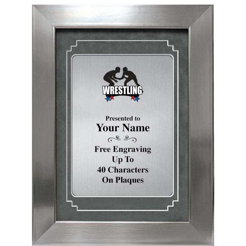 9 X 12 GRV SILVER MTL PLT PLQ