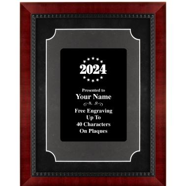 Framed Awards | Premium Heirloom Frame Plaque With Black Plate