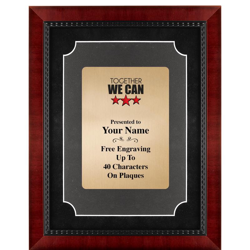 11X14 HEIRLOOM MTL GD PLT PLQ