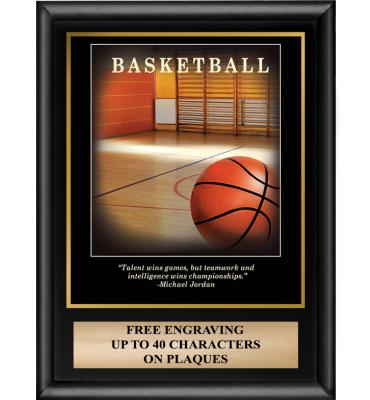 Basketball Inspirational Plaque