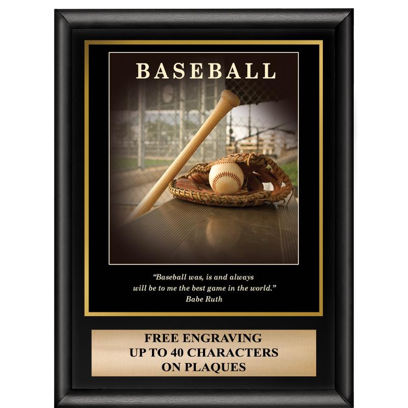 Baseball Plaques Crown Awards