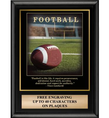 Football Inspirational Plaque