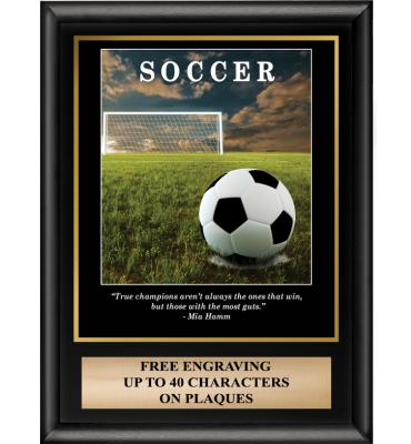 Soccer Inspirational Plaque