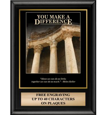 You Make A Difference Inspiration Plaque
