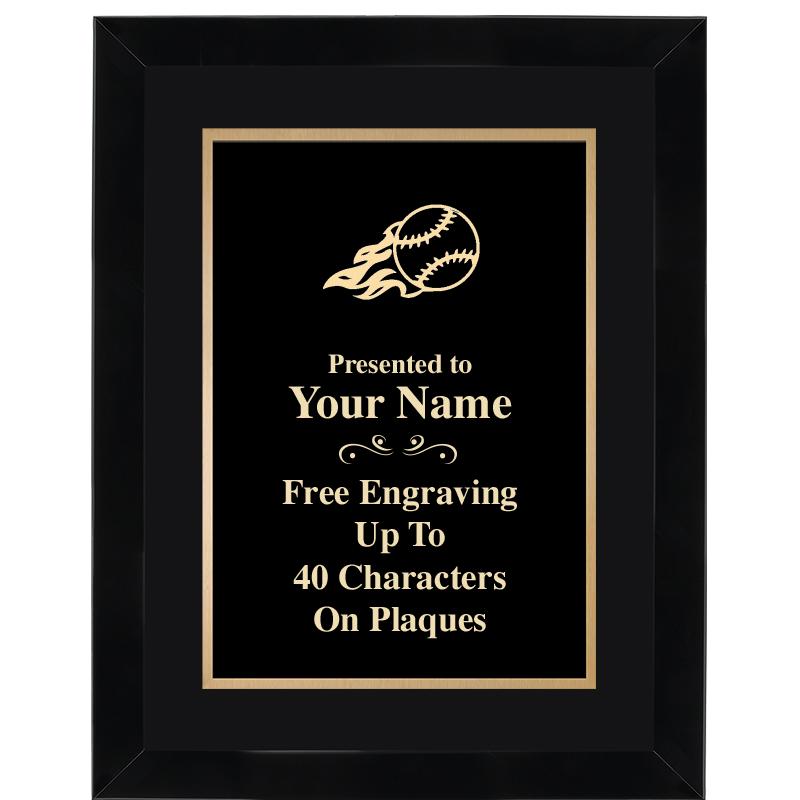 11X14"BLCK WOOD OMEGA FRAME PL