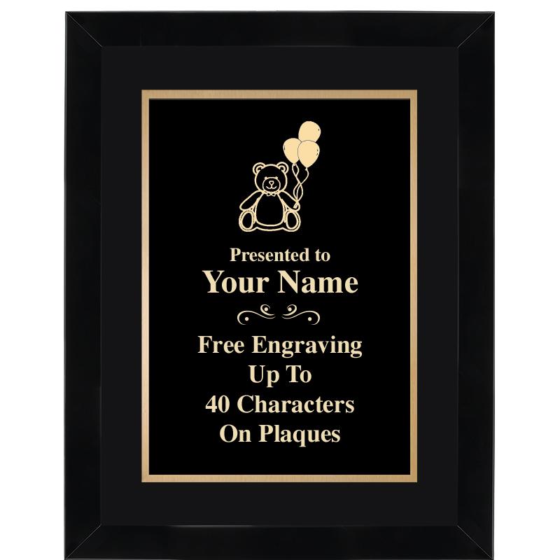 11X14"BLCK WOOD OMEGA FRAME PL