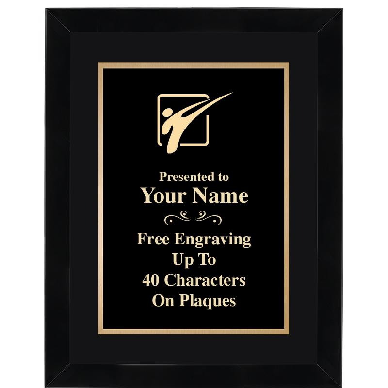 11X14"BLCK WOOD OMEGA FRAME PL