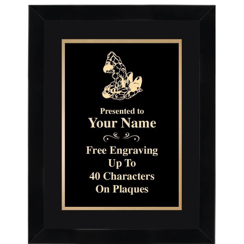 11X14"BLCK WOOD OMEGA FRAME PL