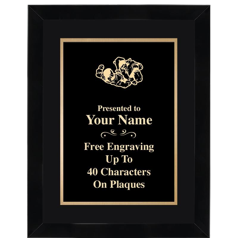 11X14"BLCK WOOD OMEGA FRAME PL