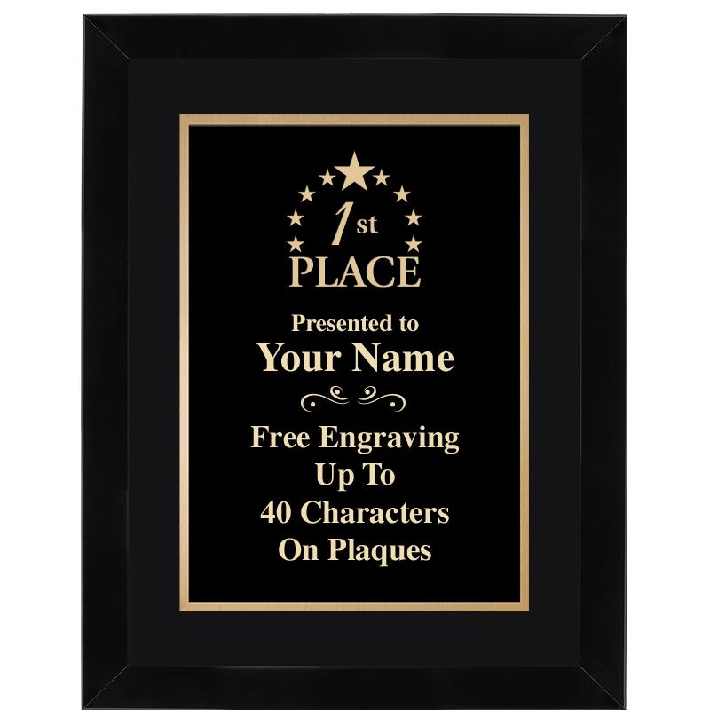 11X14"BLCK WOOD OMEGA FRAME PL