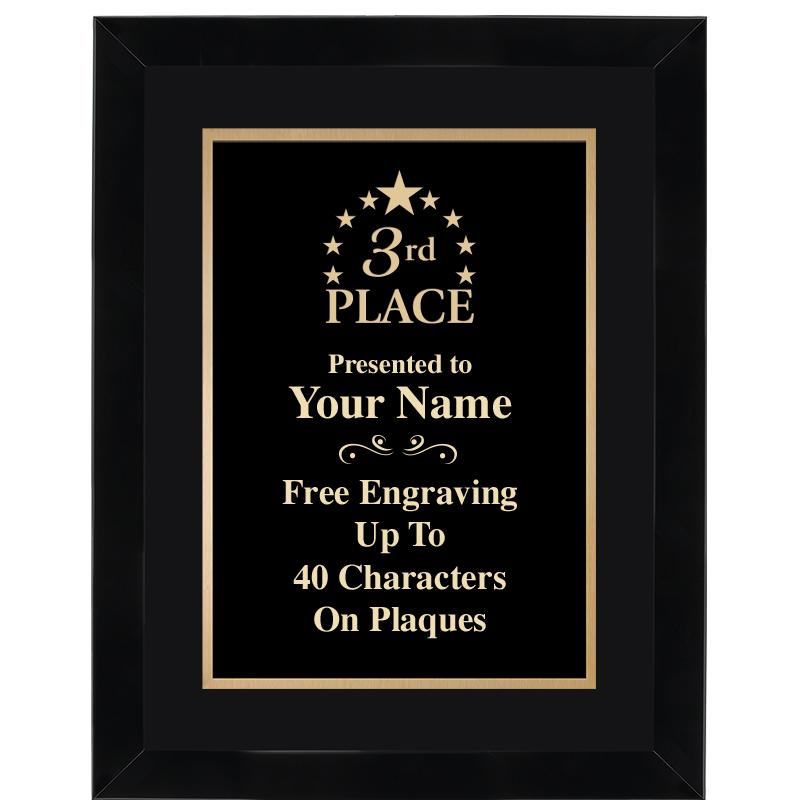 11X14"BLCK WOOD OMEGA FRAME PL