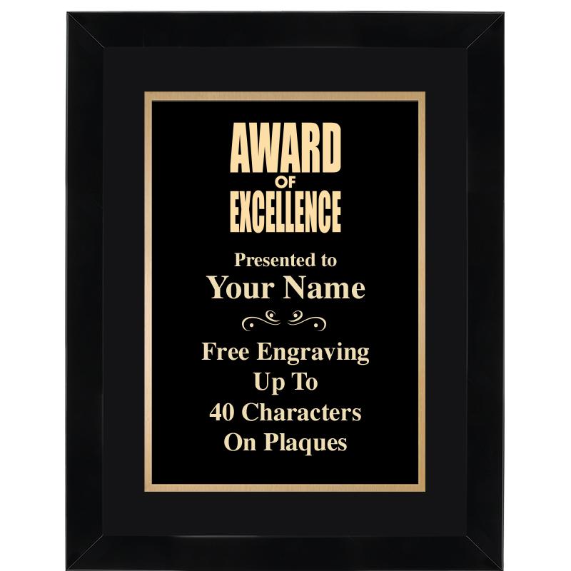 11X14"BLCK WOOD OMEGA FRAME PL