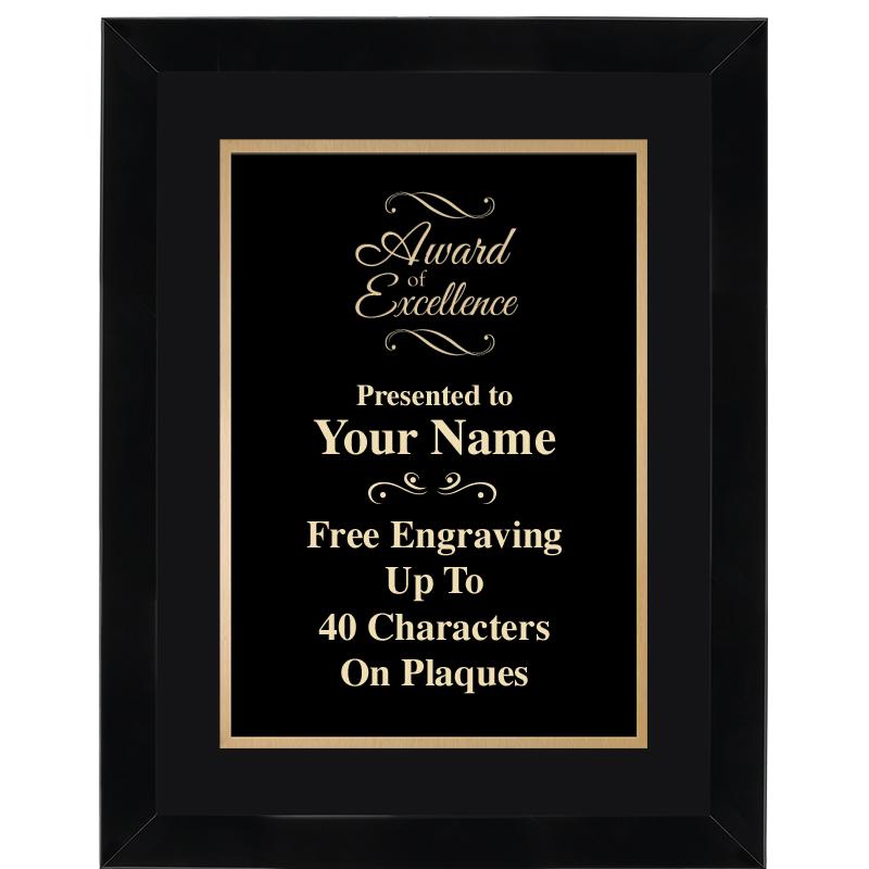 11X14"BLCK WOOD OMEGA FRAME PL