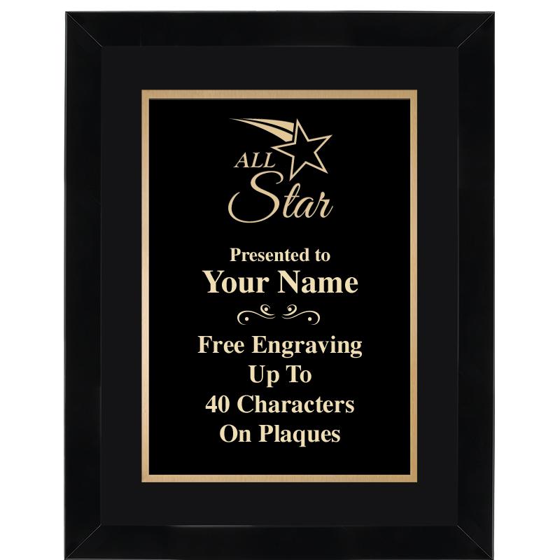 11X14"BLCK WOOD OMEGA FRAME PL