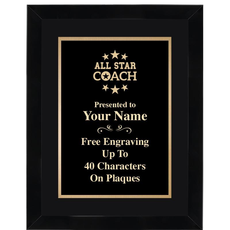 11X14"BLCK WOOD OMEGA FRAME PL