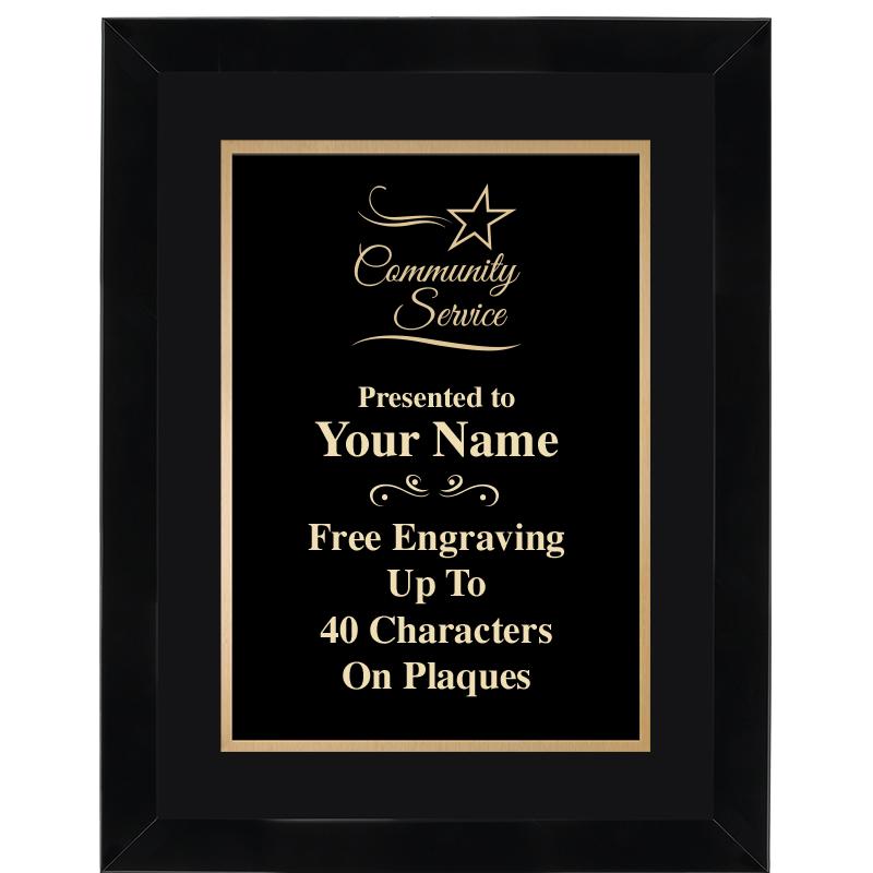 11X14"BLCK WOOD OMEGA FRAME PL