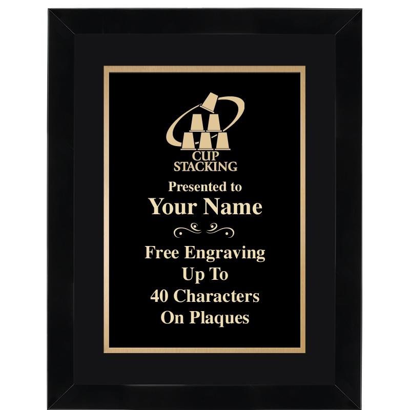 11X14"BLCK WOOD OMEGA FRAME PL