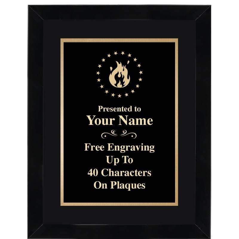 11X14"BLCK WOOD OMEGA FRAME PL