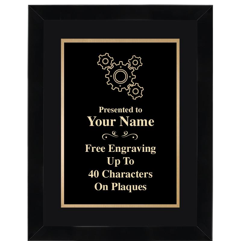 11X14"BLCK WOOD OMEGA FRAME PL