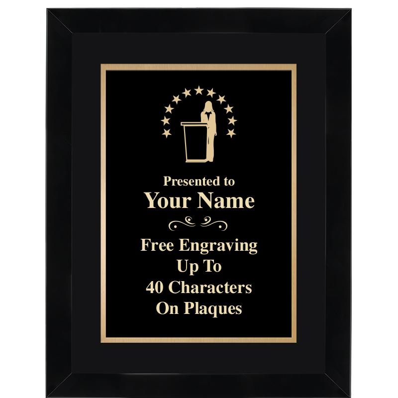 11X14"BLCK WOOD OMEGA FRAME PL