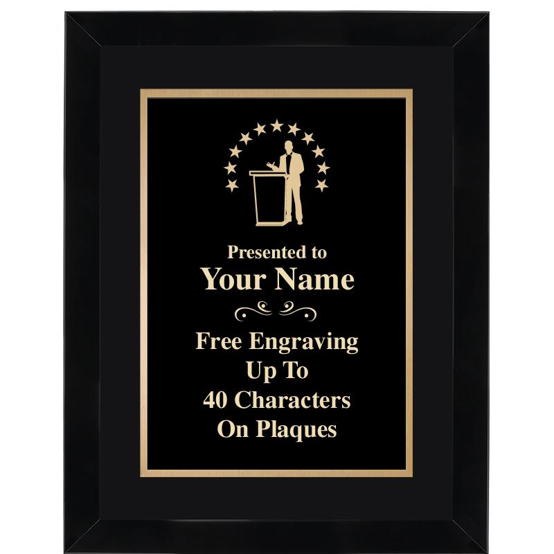 11X14"BLCK WOOD OMEGA FRAME PL