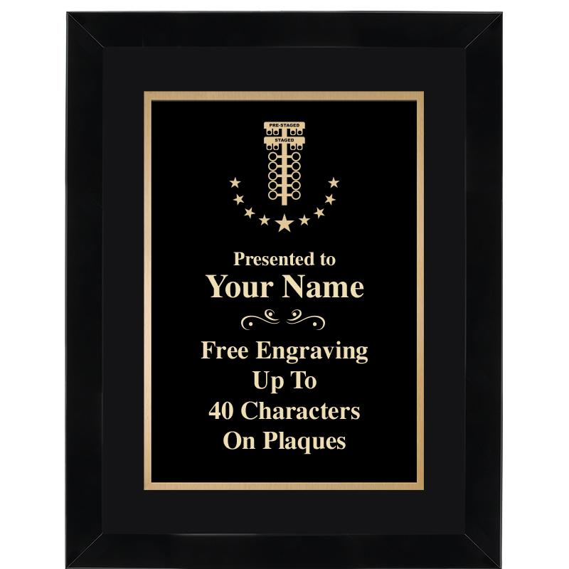 11X14"BLCK WOOD OMEGA FRAME PL