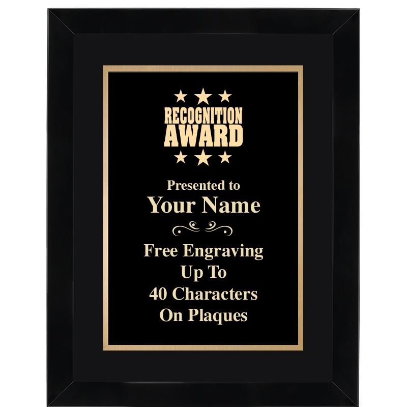 11X14"BLCK WOOD OMEGA FRAME PL