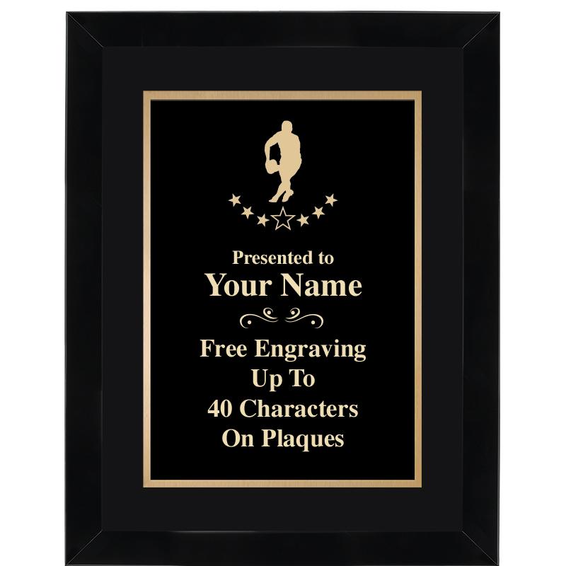 11X14"BLCK WOOD OMEGA FRAME PL