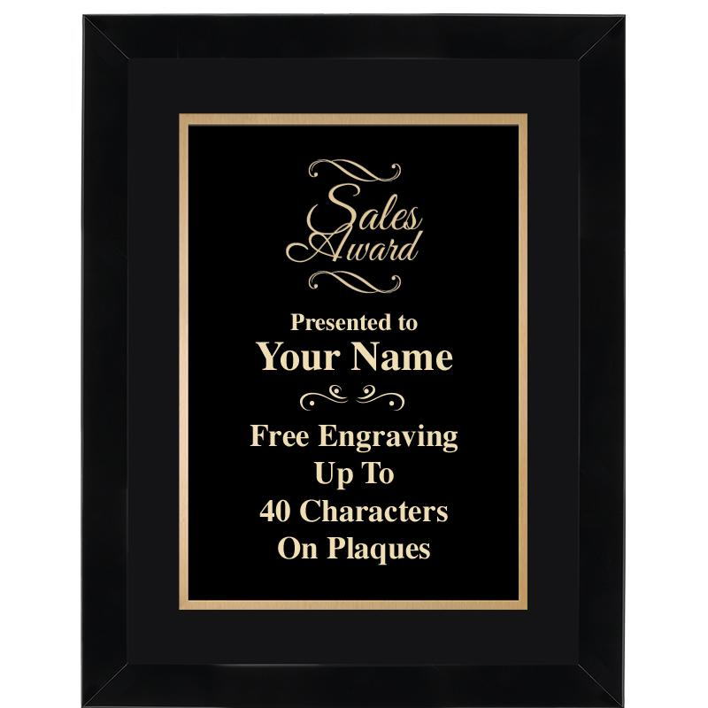 11X14"BLCK WOOD OMEGA FRAME PL