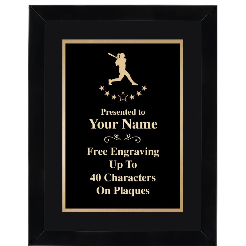 11X14"BLCK WOOD OMEGA FRAME PL