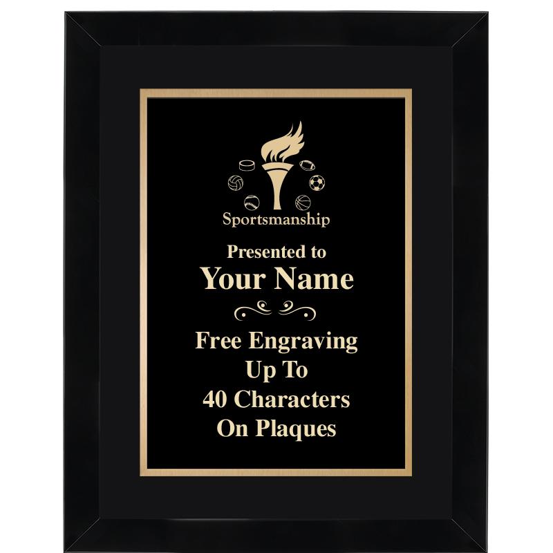 11X14"BLCK WOOD OMEGA FRAME PL