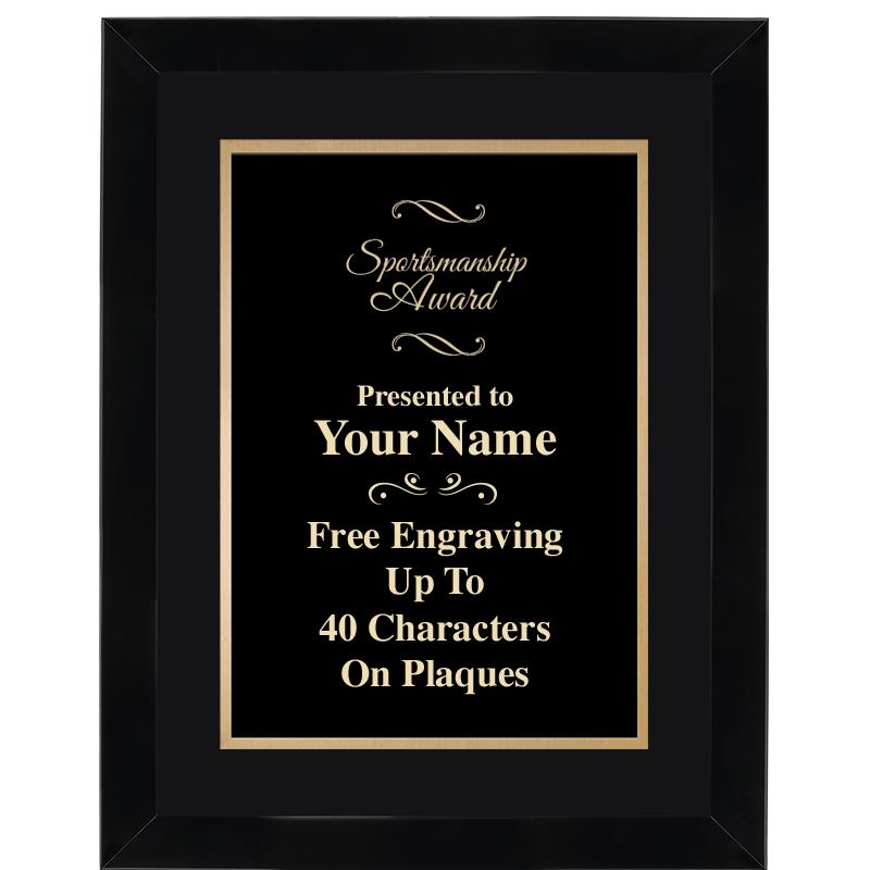 11X14"BLCK WOOD OMEGA FRAME PL