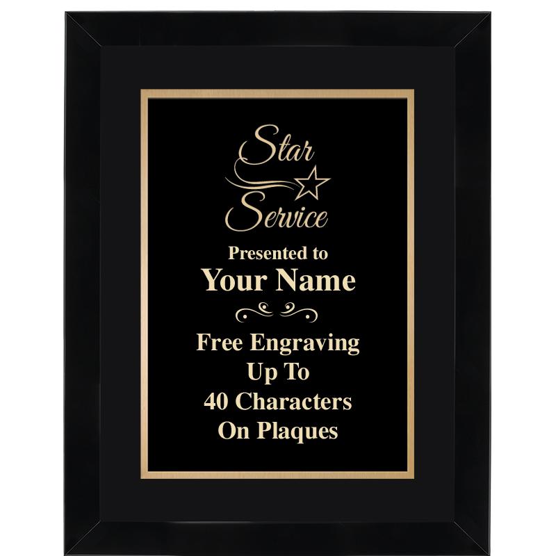 11X14"BLCK WOOD OMEGA FRAME PL