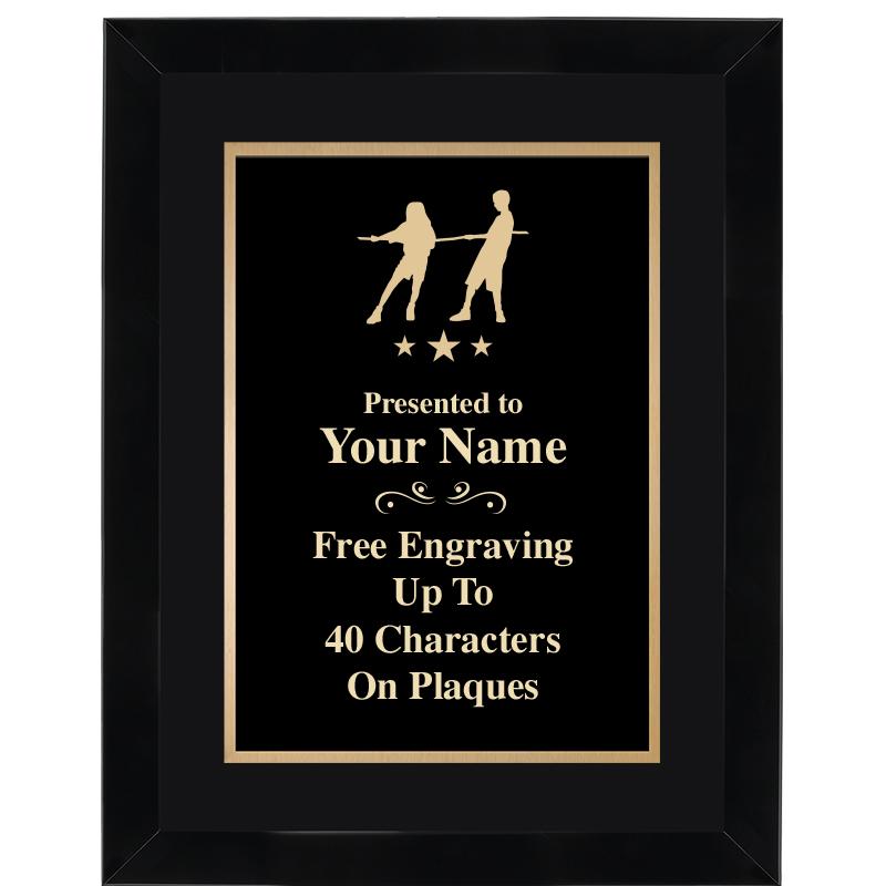 11X14"BLCK WOOD OMEGA FRAME PL