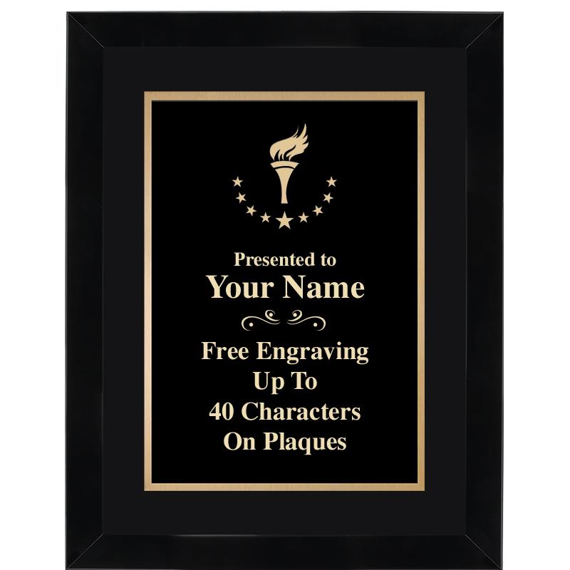 11X14"BLCK WOOD OMEGA FRAME PL