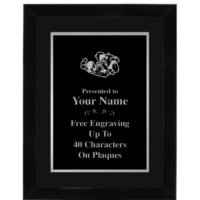 11X14 BLK WD OMEGA FRAME PL SV