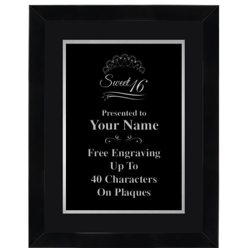 11X14 BLK WD OMEGA FRAME PL SV