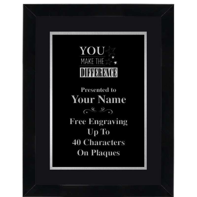 11X14 BLK WD OMEGA FRAME PL SV