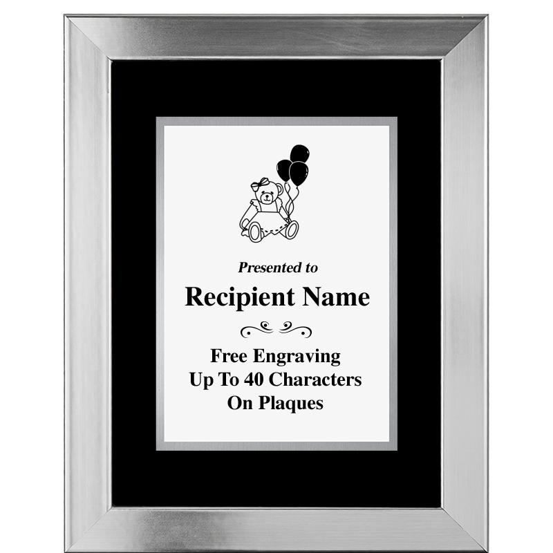 11.5"X14.5" PLATINUM FRAME PLQ