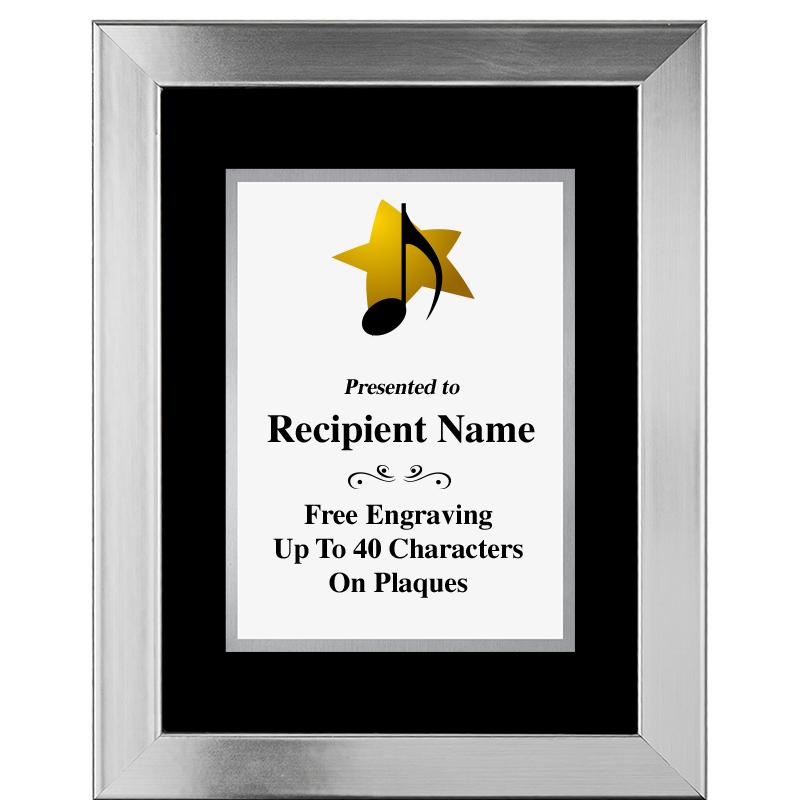 11.5"X14.5" PLATINUM FRAME PLQ