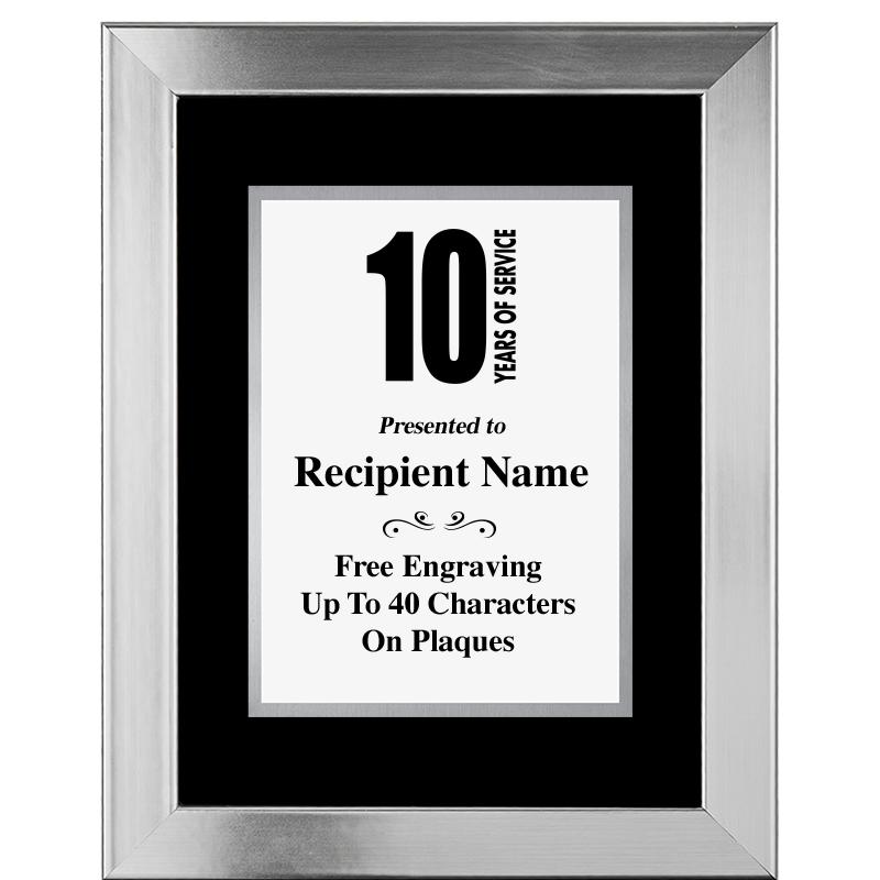 11.5"X14.5" PLATINUM FRAME PLQ