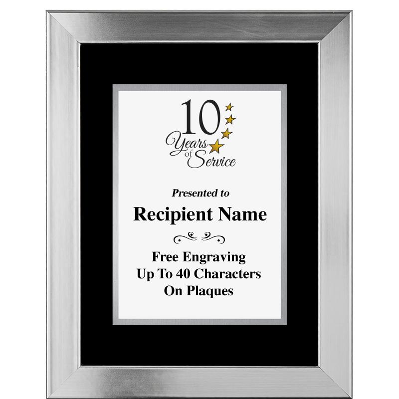 11.5"X14.5" PLATINUM FRAME PLQ