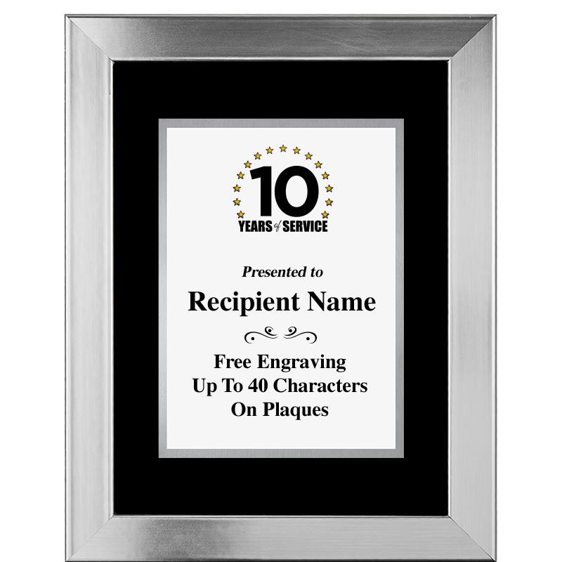 11.5"X14.5" PLATINUM FRAME PLQ