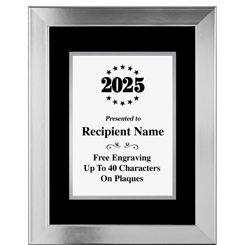 11.5"X14.5" PLATINUM FRAME PLQ