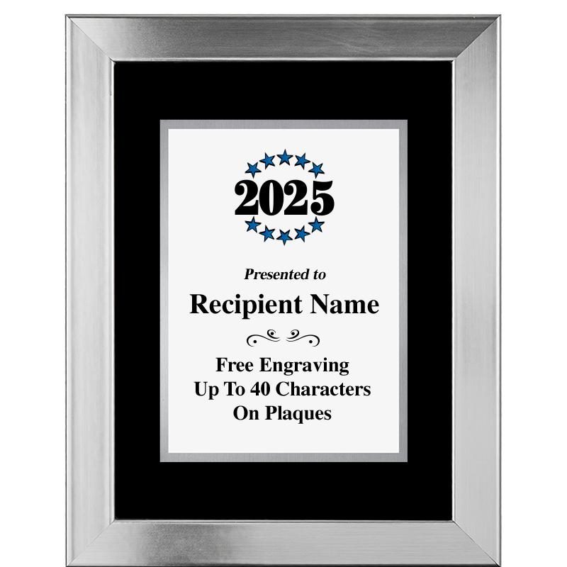 11.5"X14.5" PLATINUM FRAME PLQ